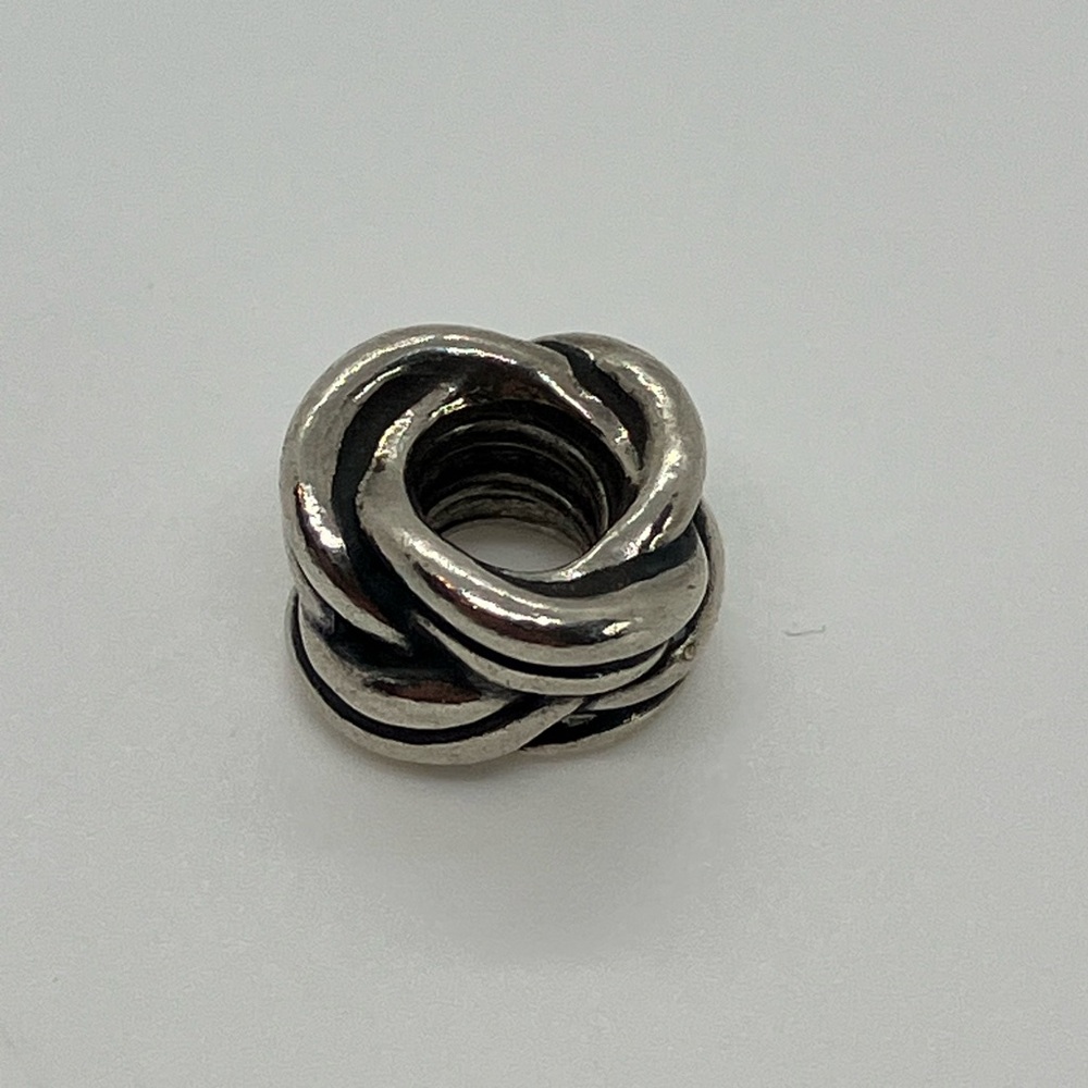 Pandora Sterling Silver Forget Me Knot Bead Charm 790484 Retired